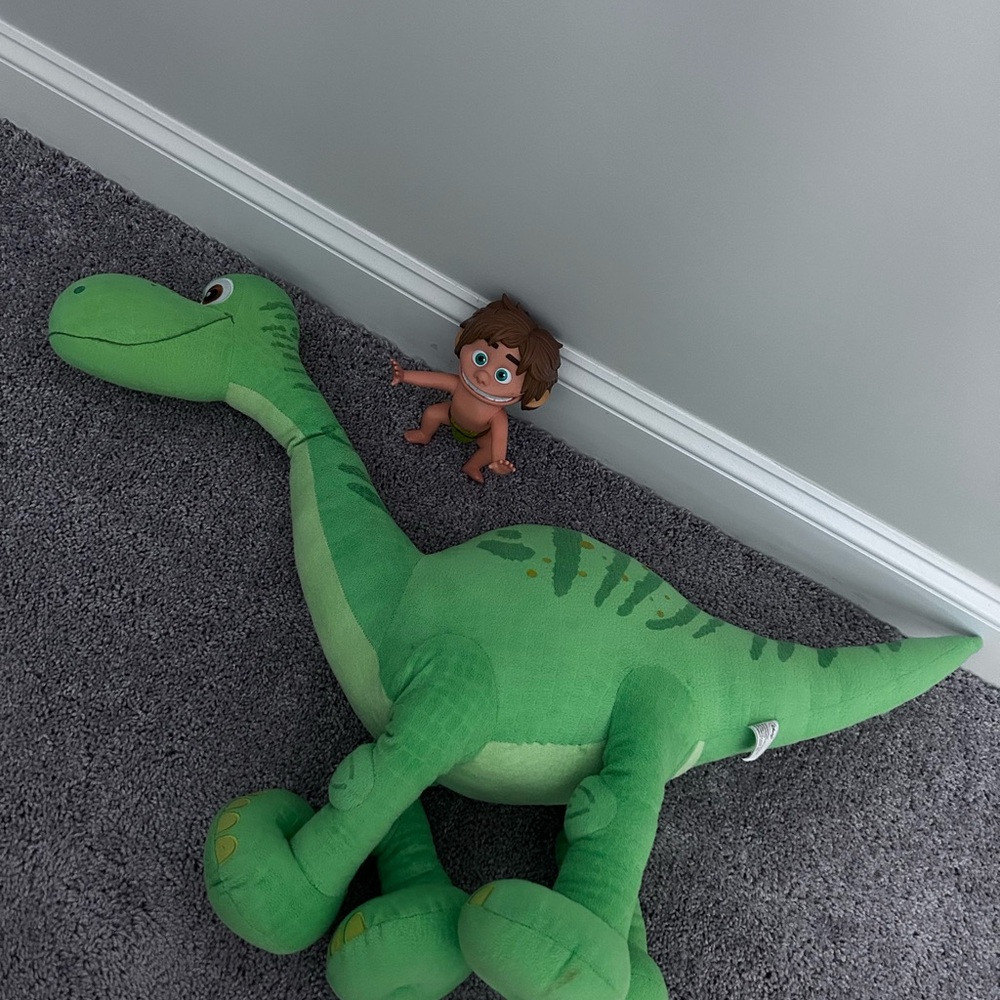 Good Dinosaur Jumbo Plush Arlo And Talking Spot GUC